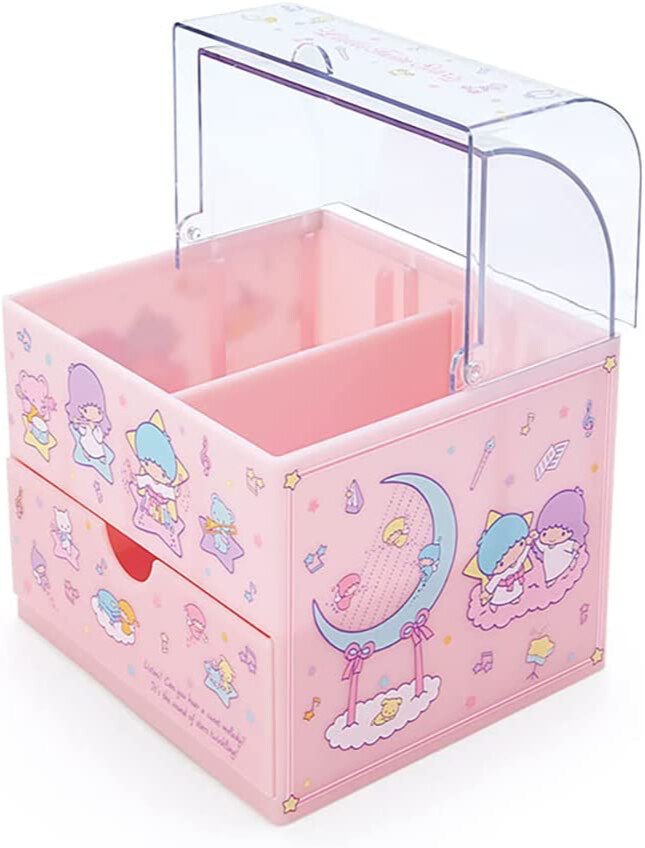 Little Twin Stars Cosmetic Case with Lid