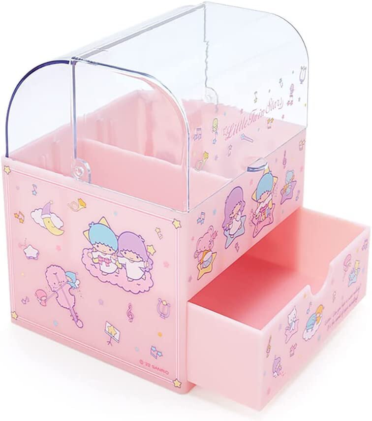 Little Twin Stars Cosmetic Case with Lid