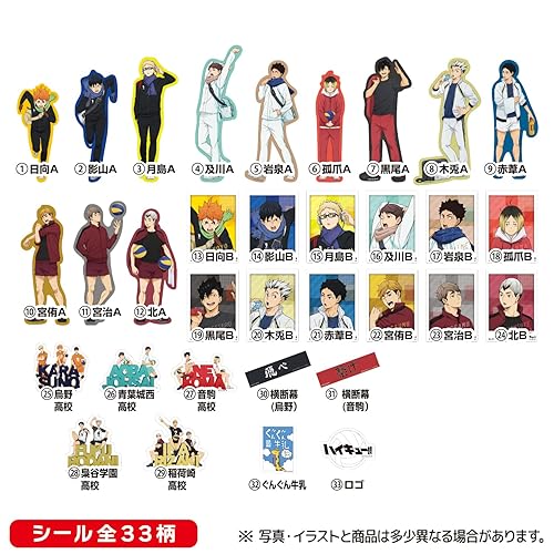 Haikyuu!! Stickers and Gum pack Vol.2