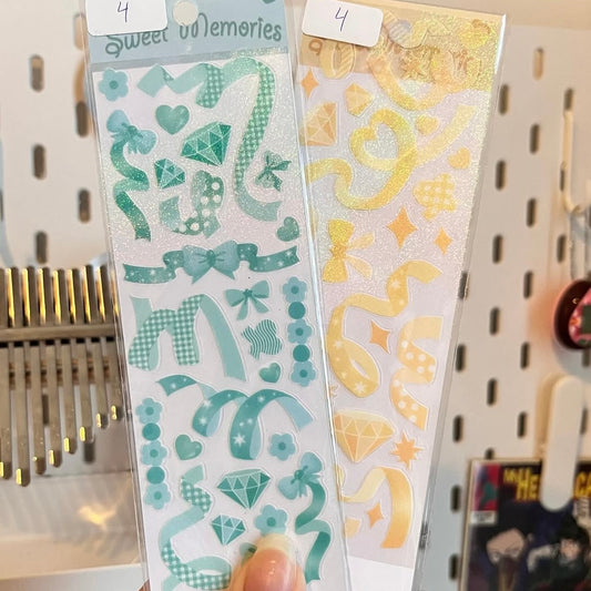 Glittery Sticker Sheets